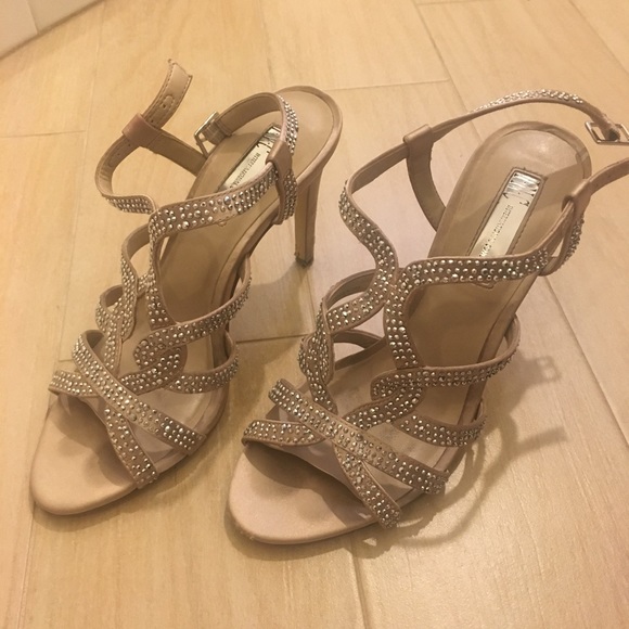 3 inch champagne heels